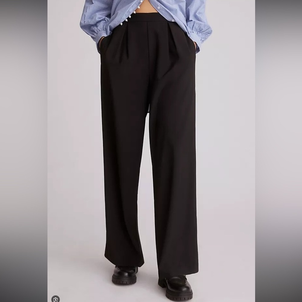Hutch Black Wide Leg Trousers from Anthropologie – Size 8 – 30.5” Inseam